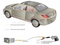 CCD штатная камера заднего вида c динамической разметкой AVIS Electronics AVS326CPR (#013) для FORD в ручке багажника