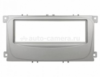 Переходная рамка для Ford Focus 2 (Sony), S-Max 07+, Mondeo 07+, серебристая 1 din RP-FRCMc